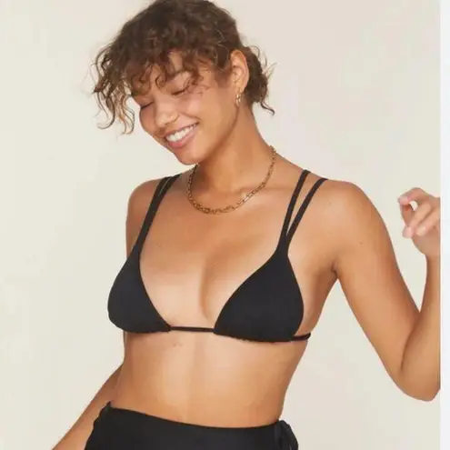 ANDIE NWT Swim The Cannes Bikini Triangle Top Strappy Tie Back Flat Luxe Fabric