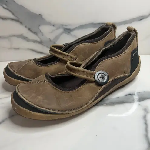Merrell Womens Brown Leather Paris Caramel Mary Jane Shoes Sz 8.5 Outdoor Hiking