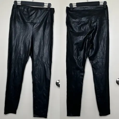 Aritzia Wilfred Free Daria Faux Leather Legging Pant in Black Size L
