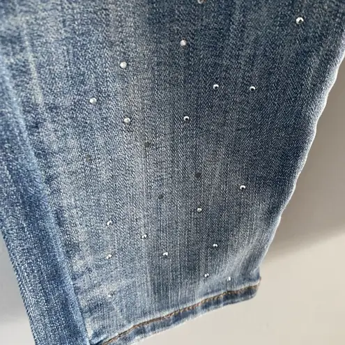 Seven 7 Blue Jeans 34x29 Pearls High Rise Skinny Tag Size 16