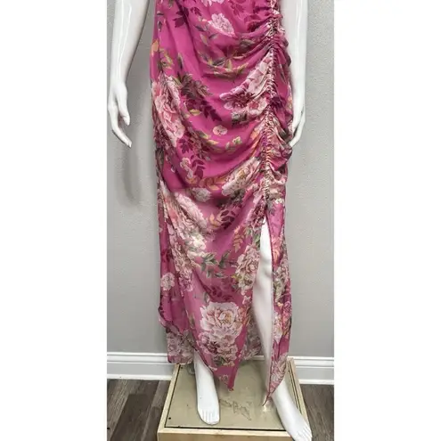 Sau Lee 10 Freida Silk Pink Floral Dress Party Wedding Event Summer Vacation