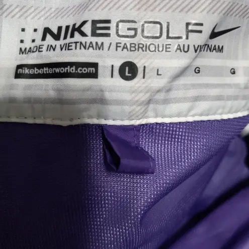 Nike  Golf L Ladies Quarter n Side Zip Pocketed Windproof Jacket in Orange Purple