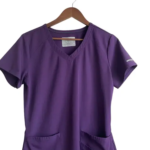 Sketcher Scrubs Women Top M Purple Medical Uniform Nurse Workwear Dental Casual Size M
