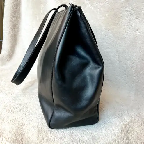 Salvatore Ferragamo  Vala Vintage Black Leather Tote Bag