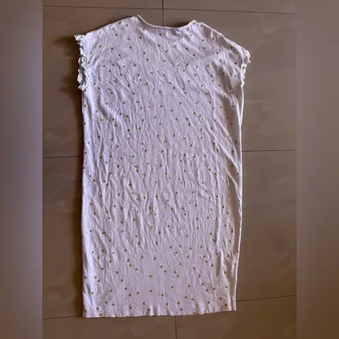 Boden Women's Midi Dress UK 12 White Golden Polka1 Dot 00% Cotton T