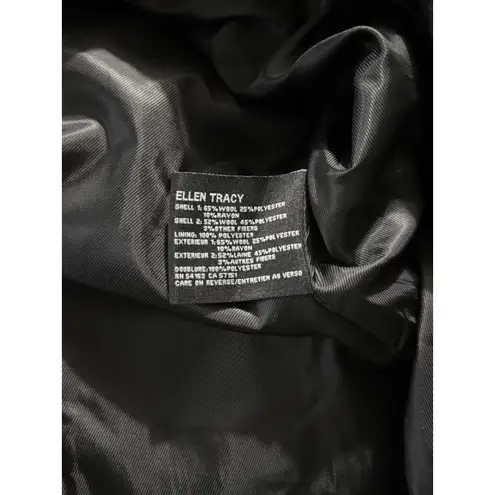 Ellen Tracy Wool Blend Women's Black Size 14 Coat