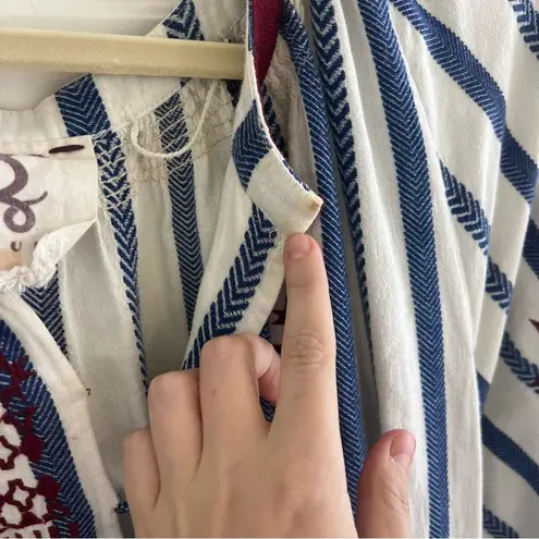 Figue Bria Embroidered Dress Blue Size M