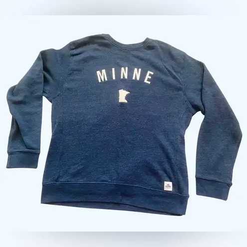 UP NORTH TRADING COMPANY Unisex Navy Minne Felt Crew, Size Women XL/Men Large Blue