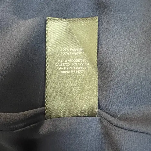 Aritzia  Babaton Wallace Wrap Dress Womens Medium Navy Mini‎ Crepe Preppy Dainty