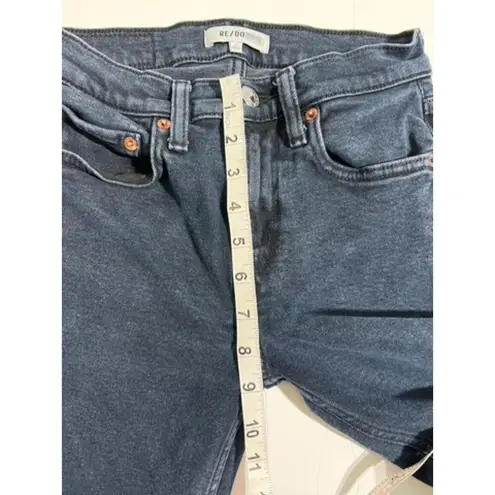 RE/DONE High Rise Skinny Jeans - Size 24 Jet Blue Black Minimalist Chic