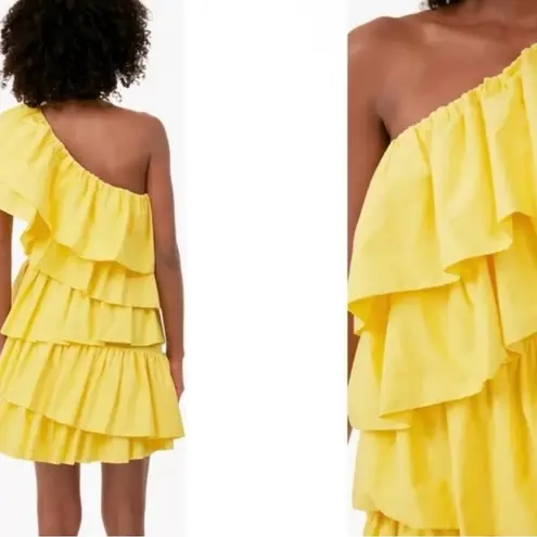 Tuckernuck Hyacinth House Yellow Ruffle Sofie Mini Dress Size XL new with tags