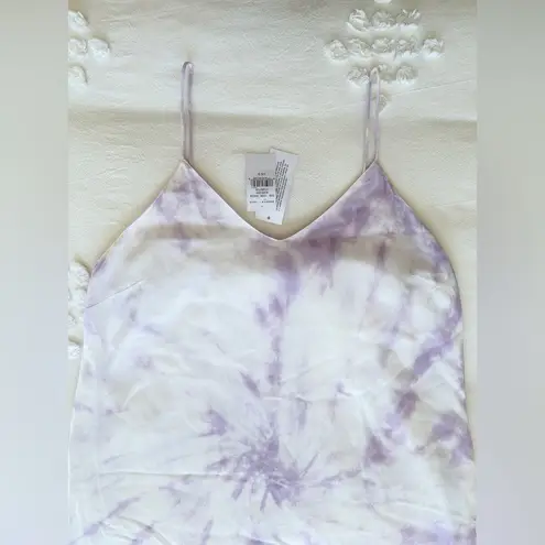 American Eagle NWT  Tie Dye Slip Mini Dress - White/Lilac - S