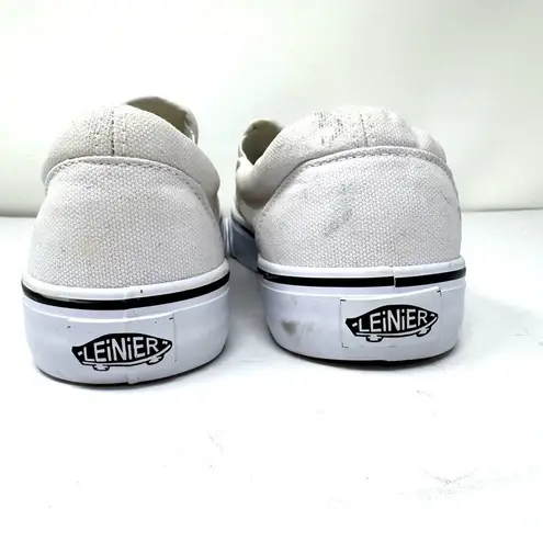 LEINIER hand painted slip on sneakers, size 40, NWOT White