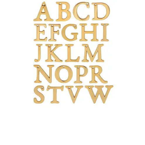 joolz by Martha Calvo Initial Lariat "L" Gold