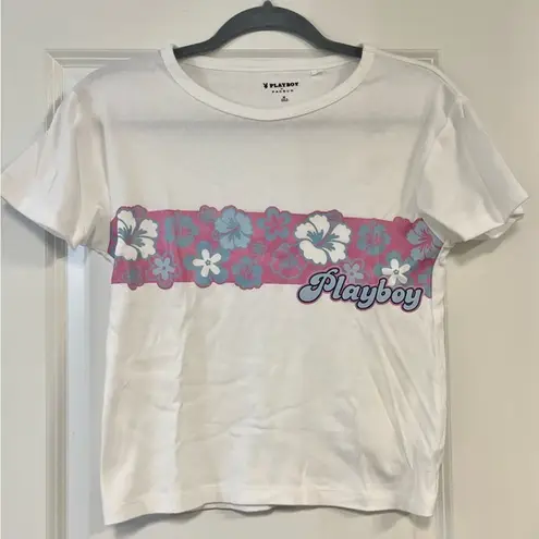 PacSun Playboy Women’s White & Pink T-Shirt