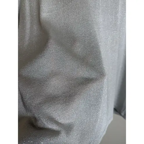 Judith Hart Womens 2X Sheer‎ Silver Metallic Sweater Top Party New Years Holiday Size XXL