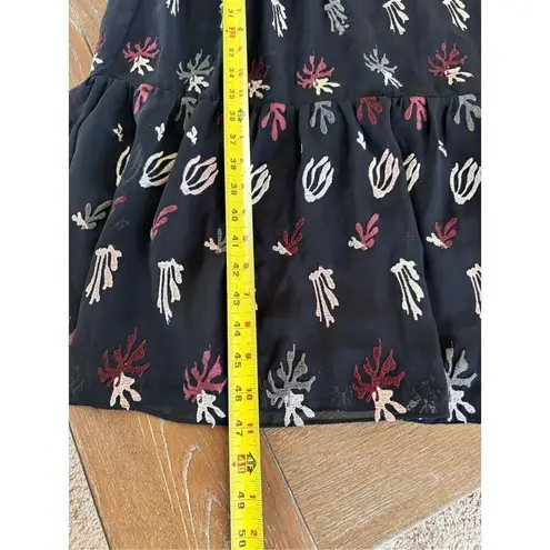 Caballero Coral Reef Dress Peek A Boo Shoulders Maxi Size Medium Black