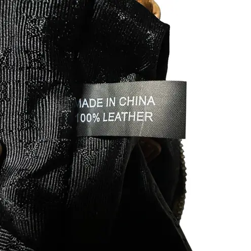 L.A.M.B. Y2K Designer Gwen Stefani Leather Crossbody Shoulder Bag Tan