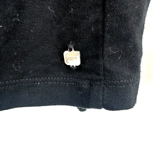 Fabletics  Size Medium Top‎ Shirt Black Tie Front Long Sleeve Athleisure Casual - Image 3