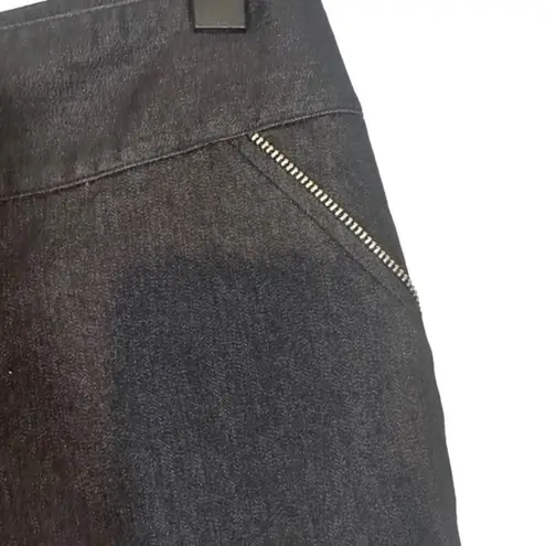 Chapter One Black Zipper Detail Straight Career Stylish Slack Pants Women Sz 10