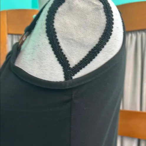 Love Black Cut Out Fitted Tank Top Size M