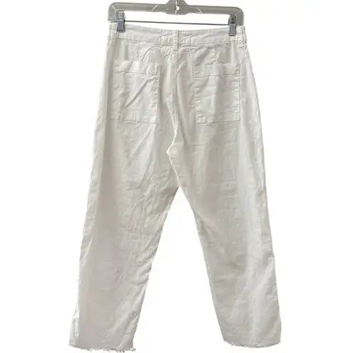 Frank & Eileen Frank & Eileen Kinsale Italian Woven Performance Linen-Blend Pants White Size 6