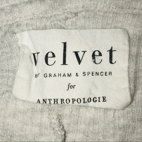 Anthropologie ‎ Velvet by Graham & Spencer ribbed tee large