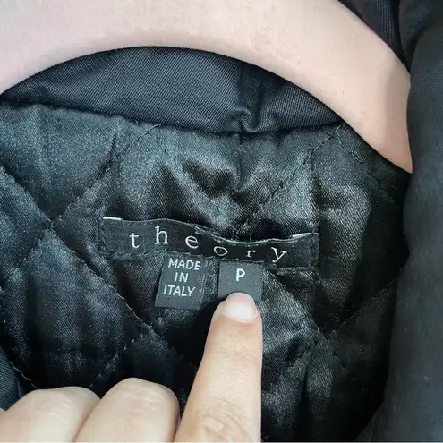 Theory  Weaver Black Trench Coat