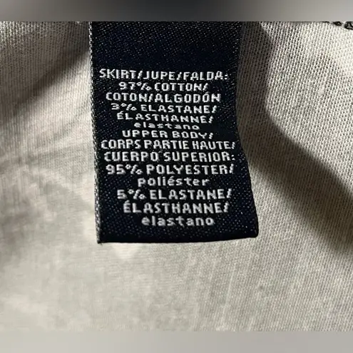 American Living Floral Color Block Fit & Flare V-Back Dress Size 6