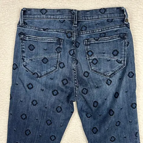 Driftwood Sundance  Sz 26 Jackie Skinny Jean Classic Fit Diamond Embroidered Boho