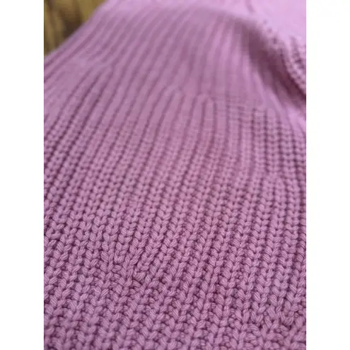 STAUD Pink Aura ribbed wool-blend sweater sz Medium