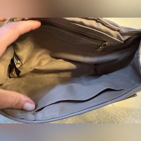 Badgley Mischka Quilted Crossbody Shoulder Gold Chain Taupe Bag