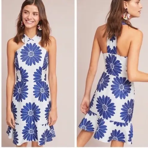 Hutch Anthropologie twiggy halter floral dress