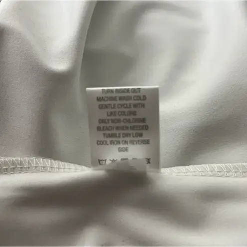 Garnet Hill Dress Womens Medium Gray Cream Fit & Flare Office Neutral Minimalist