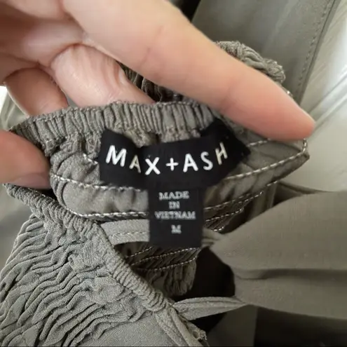 MAX & ASH Button Detail Plunge Jumpsuit