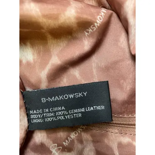 B Makowsky Women's Black Pebble Leather Pick Stitch Shoulder Bag/ Purse SKU 6012