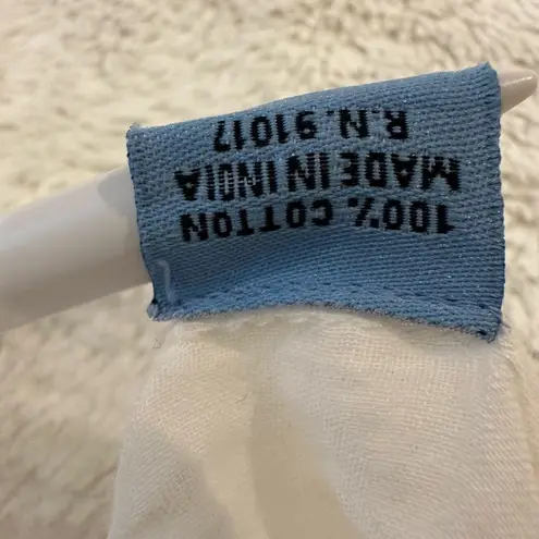 Solitaire Swim Boho White Lace Trimmed Women's Pants Medium