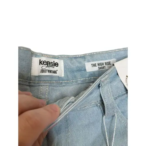 Kenzie Women Jeans True Vintage Denim Shorts Cut Off Ram Hem High Rise 2/26 NWT Blue Size 6