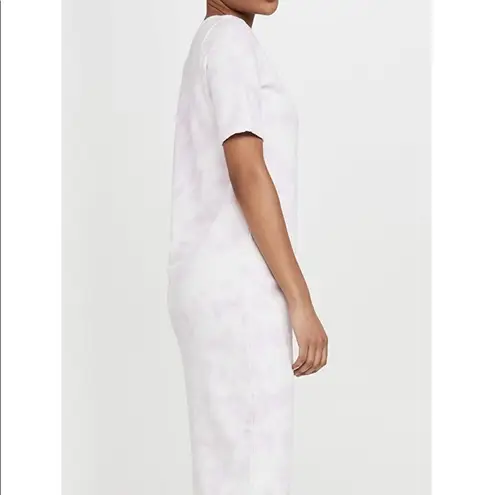 525 America 525 Tie Dye Short Sleeve Sweatshirt Dress in Electric Lilac Size Extra Small