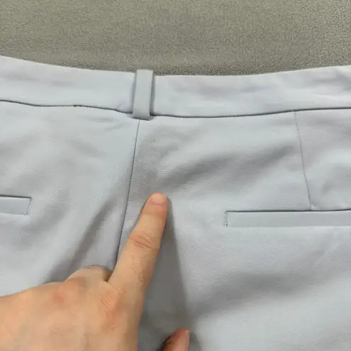 Zara Woman Dress Pants 8 32x27 Light Blue Mid Rise Button Career Business Casual Size 6