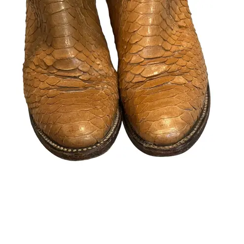Dan Post Vintage 1980's Exotic Snakeskin Cowboy Boots, Sz 6.5 A