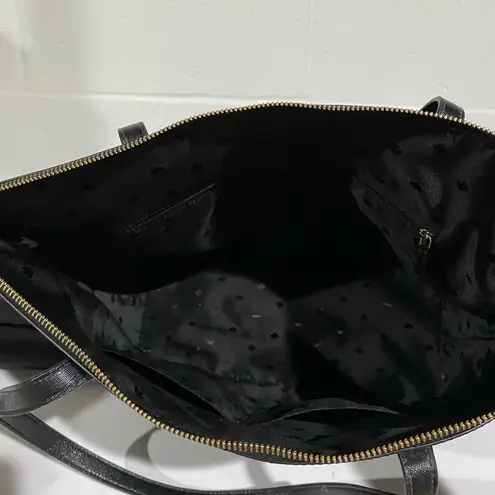 Kate Spade Authentic  black sparkly tote bag and wristlet