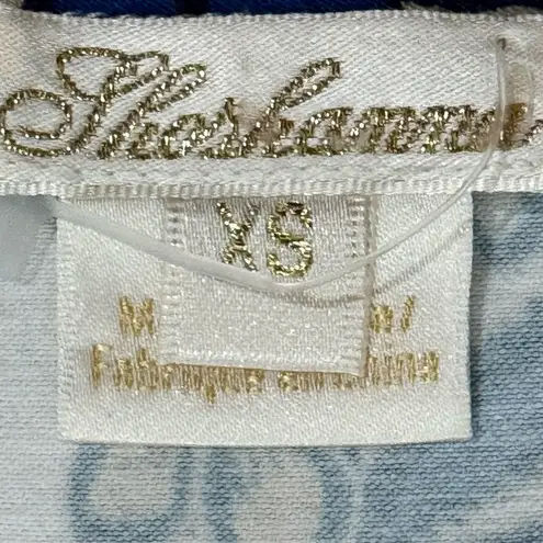 Shoshanna Odelia Floral Blouse Short Puff Sleeve Designer Womens Sz XS MSRP $320