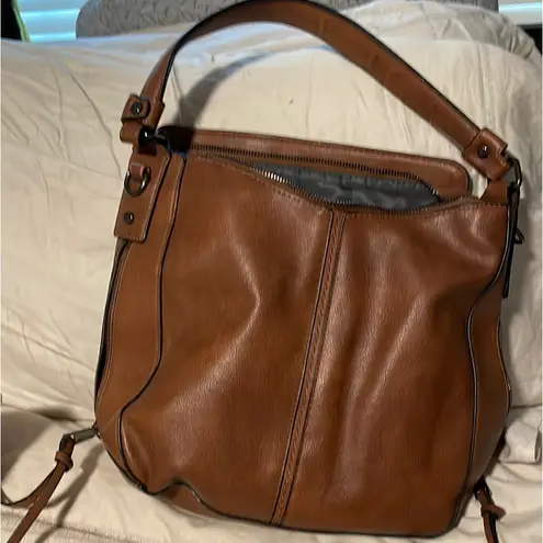 Classic Brown Leather Realer Hobo Shoulder Bag Boho