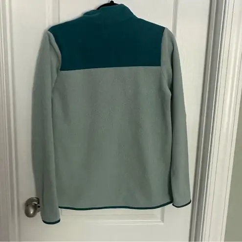 The North Face  Blue Green Zip Up Pullover Women Medium