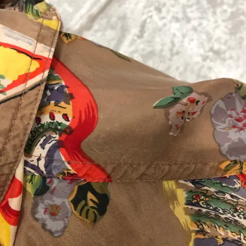 Vintage Details Sportswear Womens Silk w/pockets Zip Up Bomber Jacket S Flawed