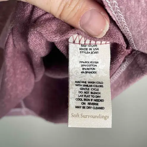 Soft Surroundings New Womens Long-Sleeve Cowl Neck Cabin Core Sweater Small