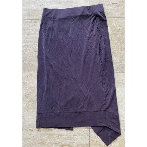 Dolan left coast Purple Asymmetrical Midi Skirt Wrap Contemporary Style S