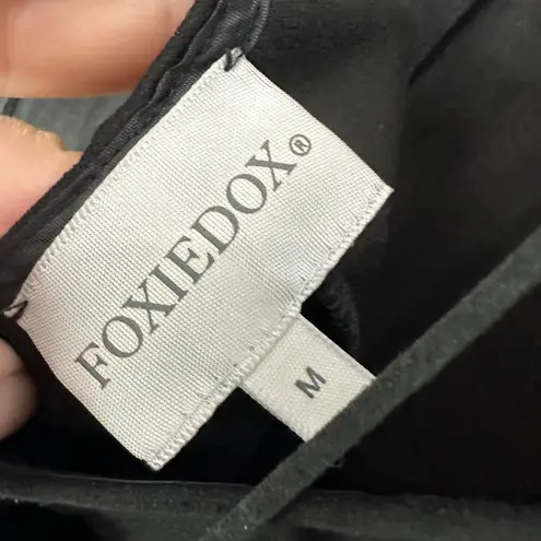 Foxiedox  Open Back Mini Dress Black & Gold Size Medium