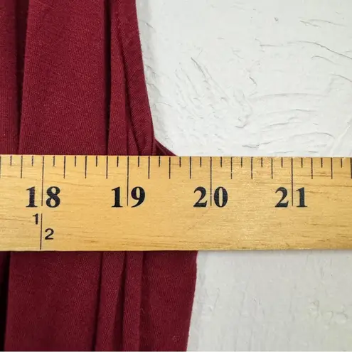 City Chic  Refinity Maroon Wrap Front Tunic Blouse Womens L Sleeveless Top